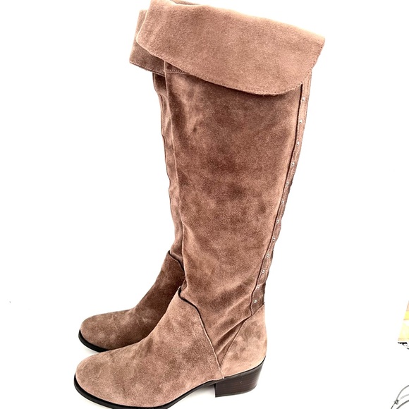 Vince Camuto Briella Taupe Over the Knee Boots 8 - Picture 6 of 13